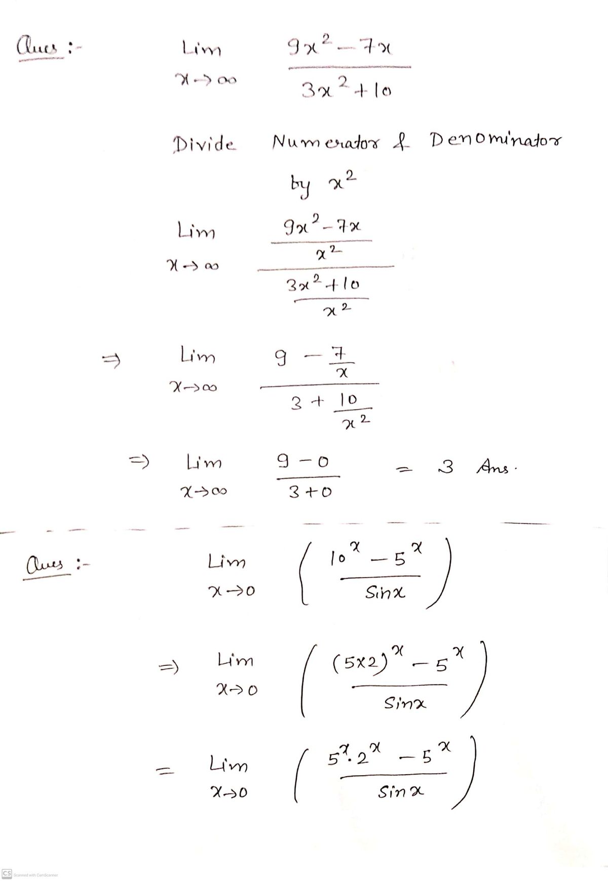 Calculus homework question answer, step 1, image 1